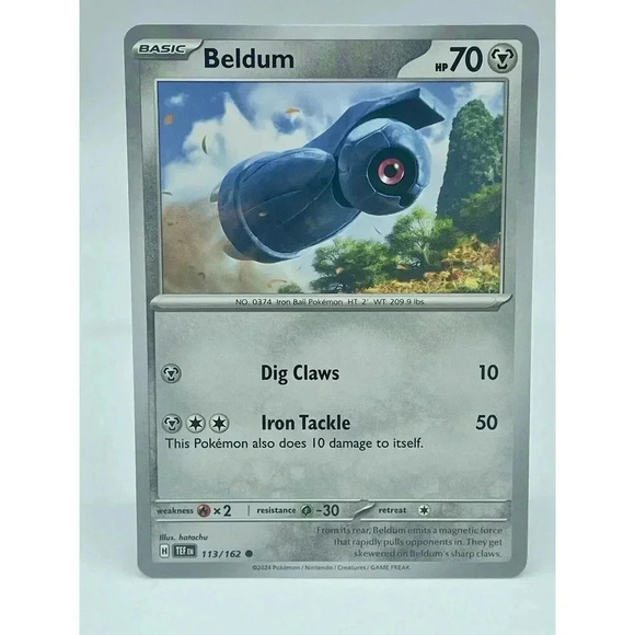 Beldum 113/162 Temporal Forces Non Holo Pokemon TCG Mint Unplayed - Picture 1 of 6